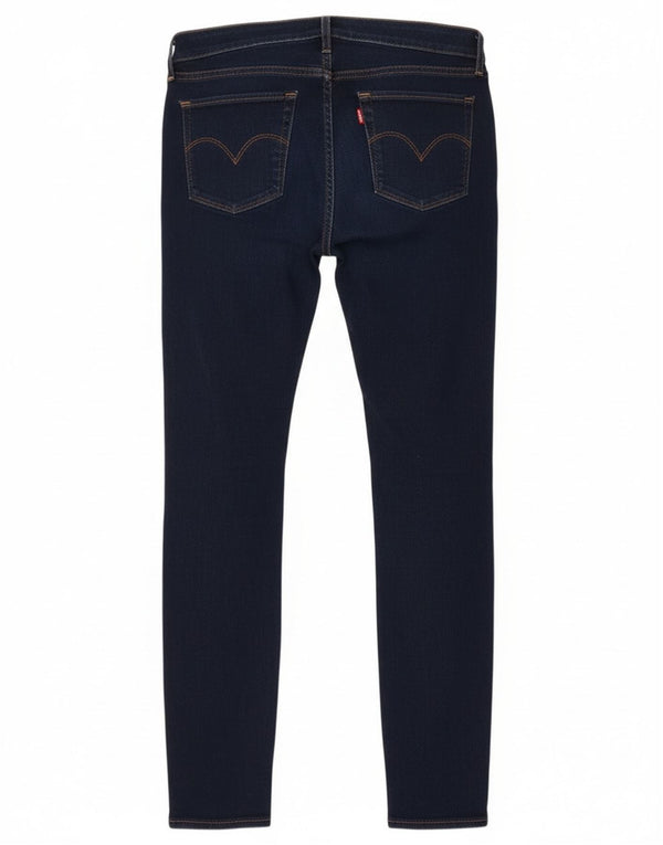 Женские джинсы скинни Levi's 711 W30 L32 Темно-синие, хлопок