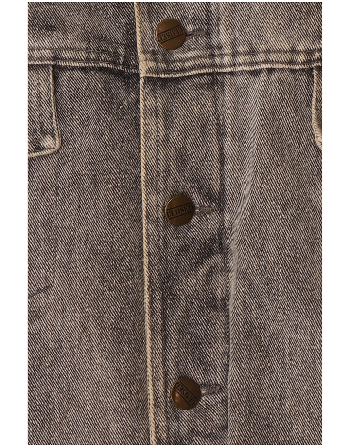 CLOSED Женская джинсовая куртка оверсайз UK 14, большая серая