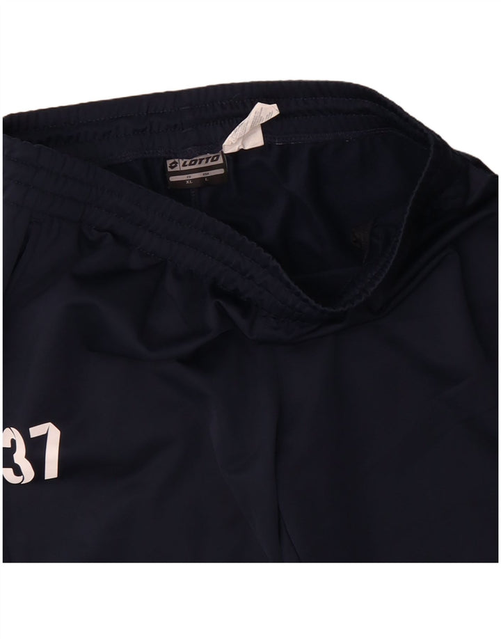 Мужские спортивные брюки Lotto XL темно-синие из полиэстера