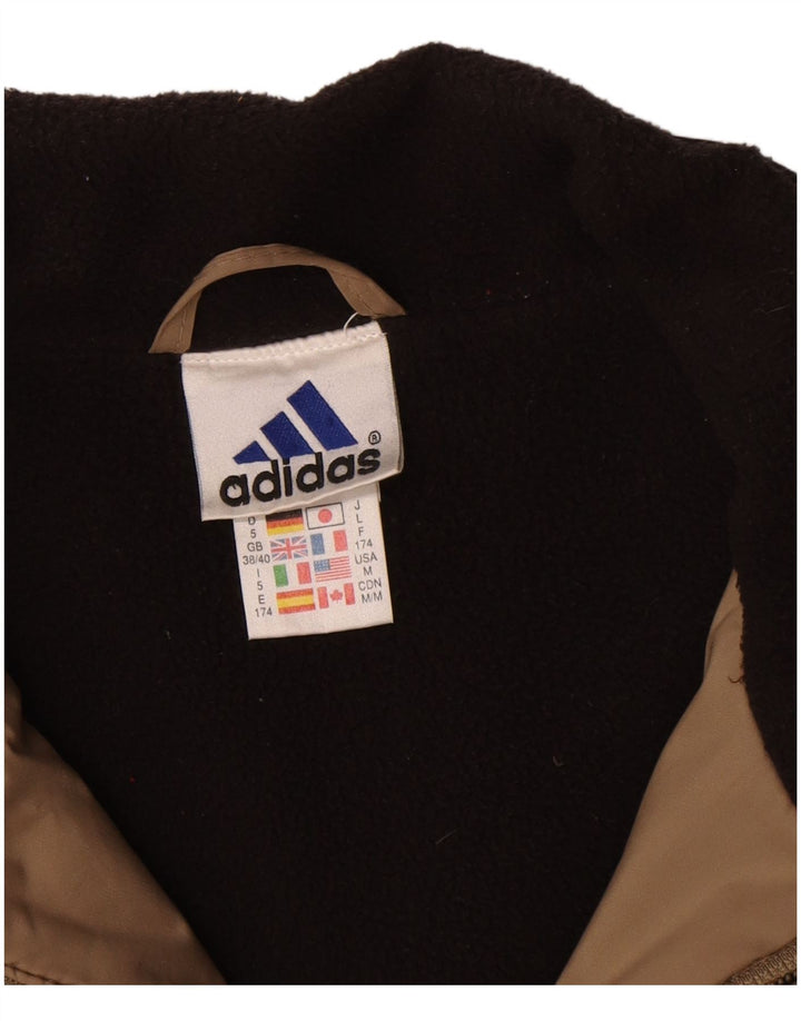 Мужская ветровка свободного кроя Adidas UK 38/40, средний бежевый полиэстер
