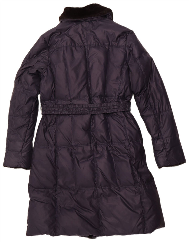STEINBOCK Womens Padded Coat UK 16 Large Navy Blue Polyester
