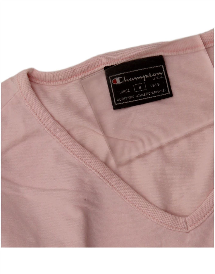 Женская футболка с рисунком CHAMPION Top UK 10, маленькая розовая