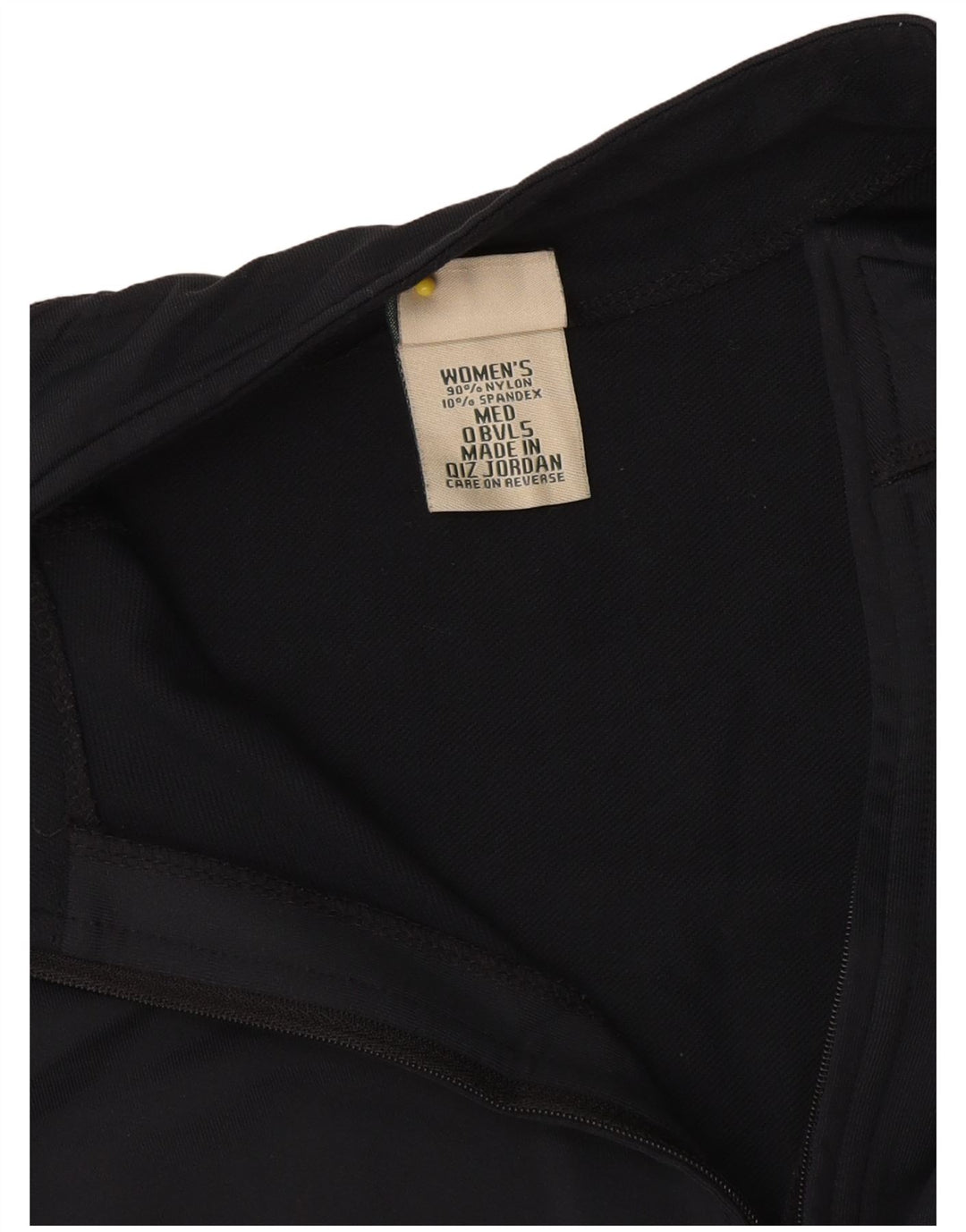Женский спортивный пуловер с воротником на молнии L.L.Bean Top UK 14, средний черный нейлон