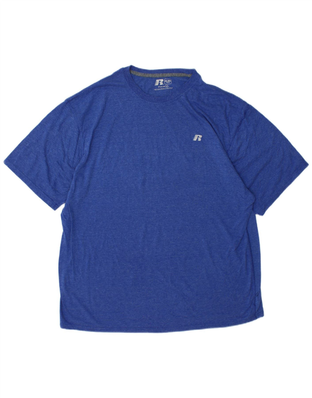 Мужская футболка RUSSELL ATHLETIC Dri-Power UK 50/52 2XL, синий полиэстер