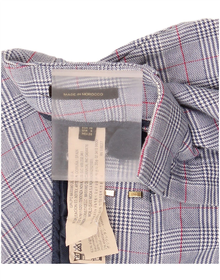 Женские брюки чинос Massimo Dutti EU 38 Small W30 L26 Синие "гусиные лапки"