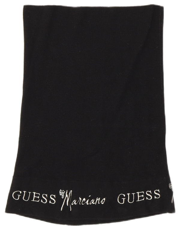 Женская прямая юбка Guess By Marciano с рисунком W30, черная шерсть среднего размера