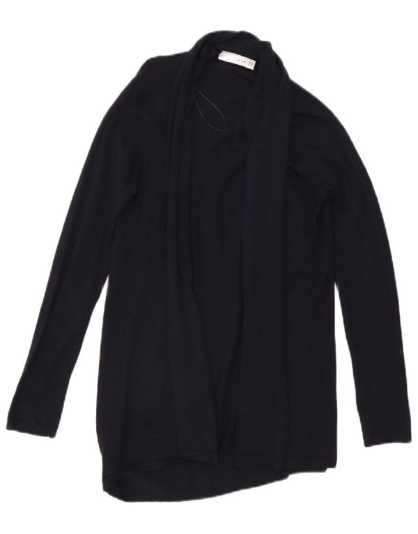 Женский открытый кардиган Zara UK 12, средний темно-синий