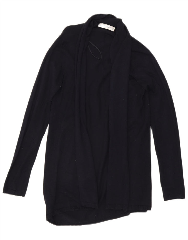 Женский открытый кардиган Zara UK 12, средний темно-синий