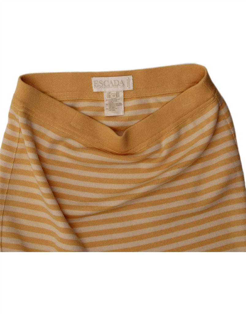 ESCADA Womens by Margaretha Ley Pencil Skirt EU 42 Large W32  Yellow Vintage Escada and Second-Hand Escada from Messina Hembry 