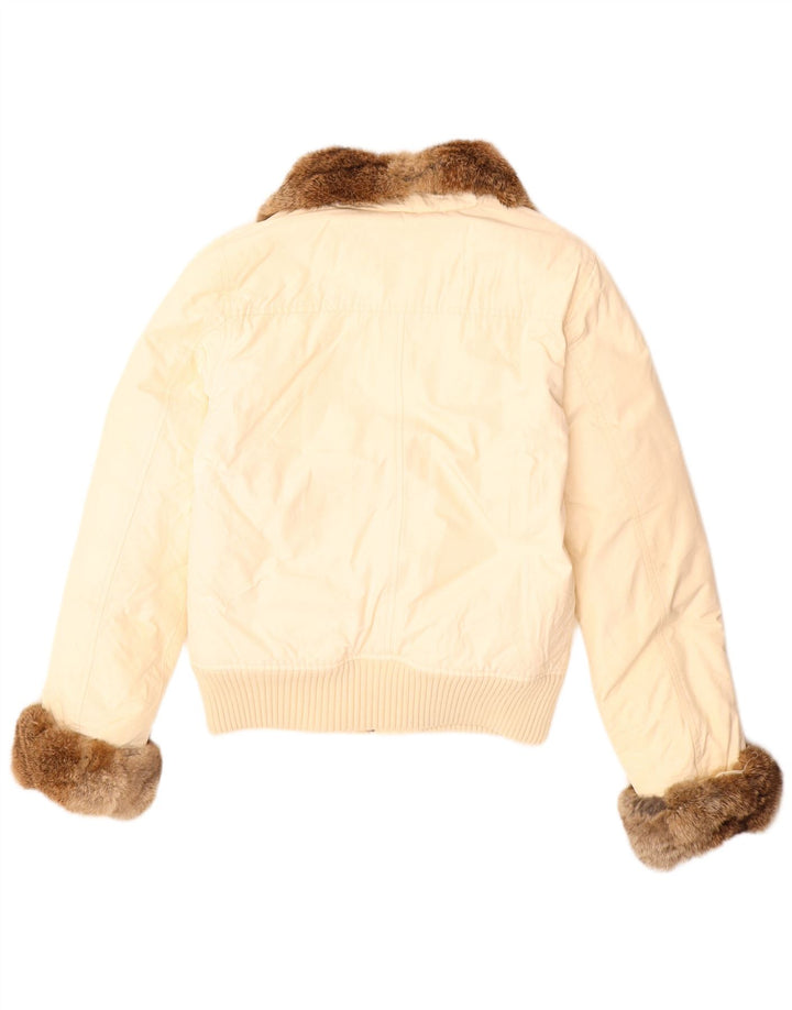 Женская стеганая куртка Woolrich UK 10, маленькая, бежевый, хлопок
