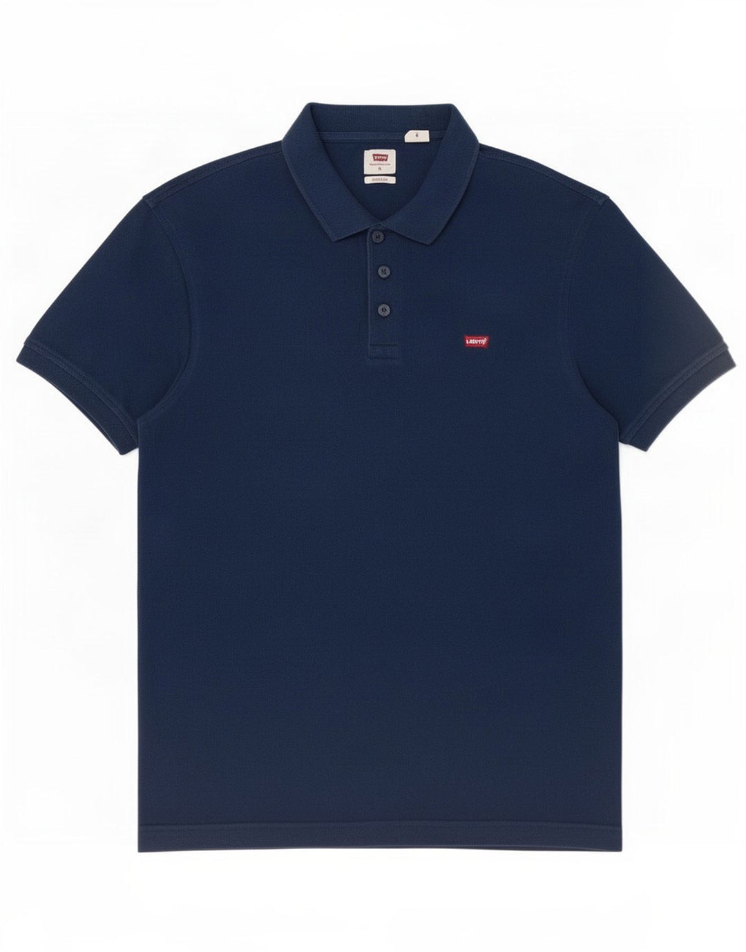 Мужская рубашка поло Levi's Standard, темно-синяя, хлопковая, среднего размера