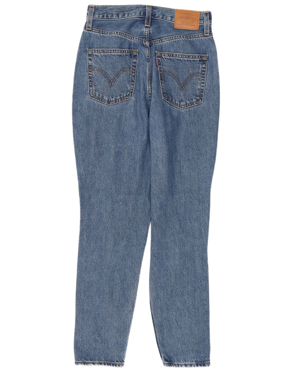 Женские узкие джинсы Levi's с высокой талией W24 L27, синий хлопок