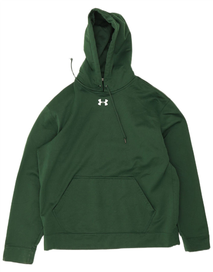Мужской джемпер с капюшоном Under Armour, большой зеленый, полиэстер