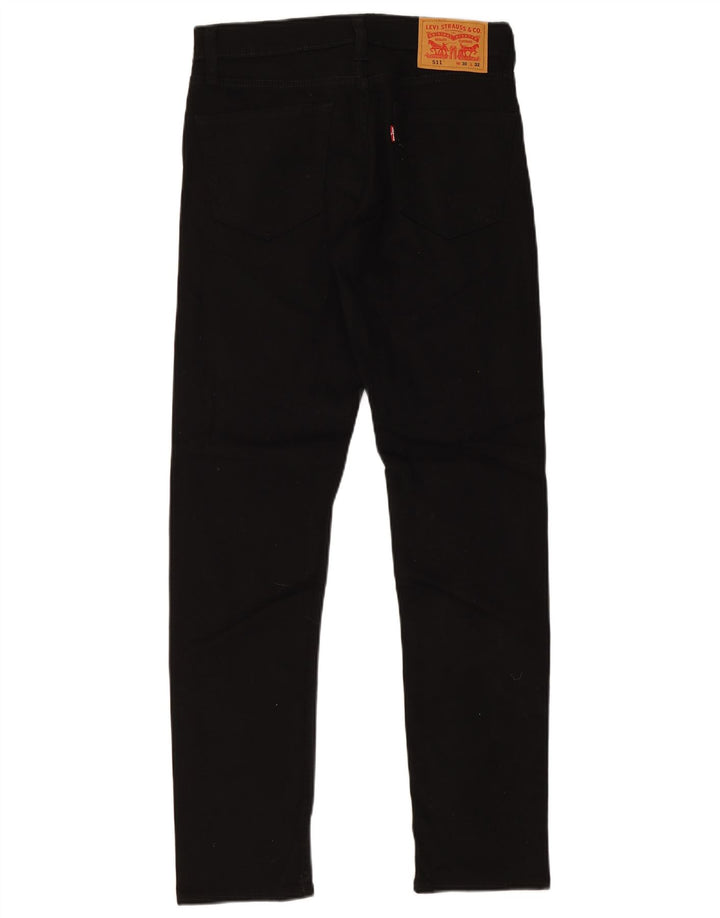 Мужские джинсы Levi's Slim 511 W30 L32, черный хлопок
