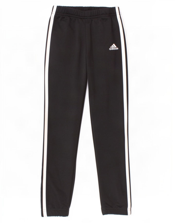 Спортивный костюм Adidas для мальчиков, брюки для бега, 5-6 лет, черный полиэстер