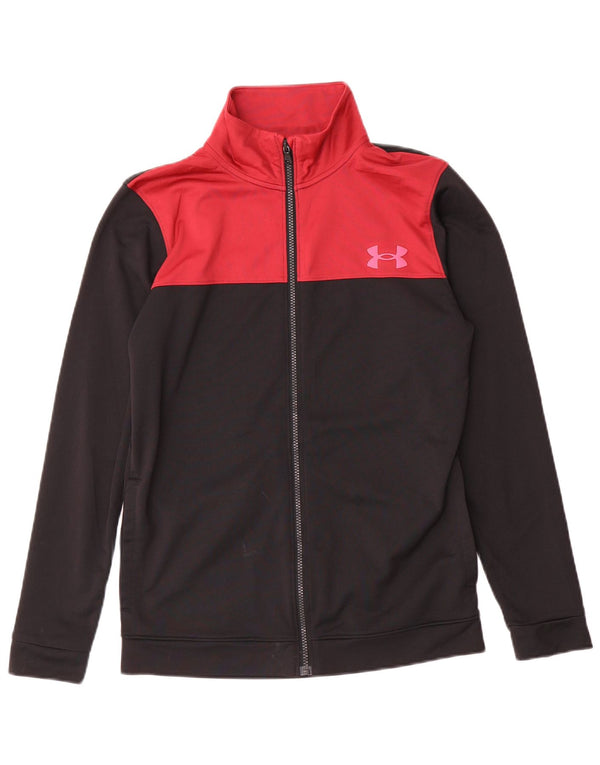 Мужской спортивный костюм Under Armour, верхняя куртка, маленький черный полиэстер с цветными блоками