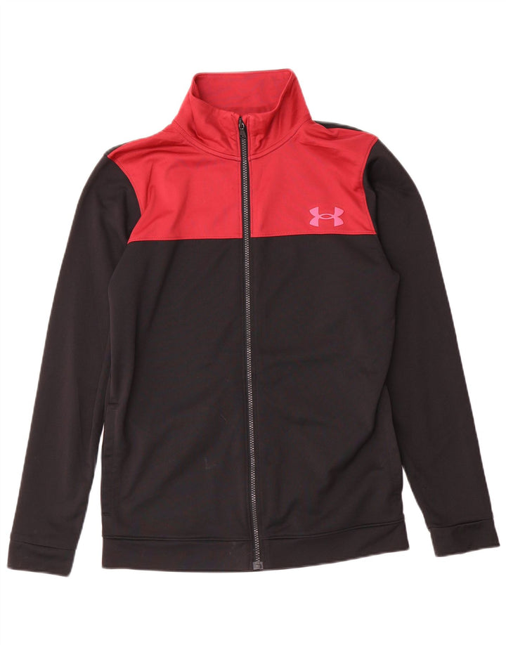 Мужской спортивный костюм Under Armour, верхняя куртка, маленький черный полиэстер с цветными блоками