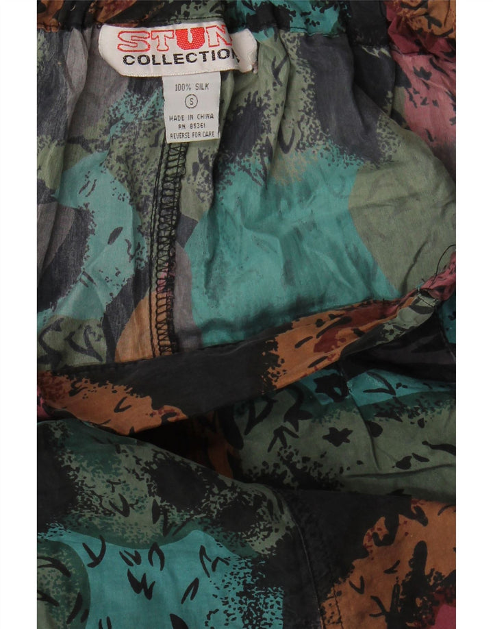 VINTAGE Womens Abstract Pattern High Waist Shorts Small W26 Multicoloured Vintage Vintage and Second-Hand Vintage from Messina Hembry 