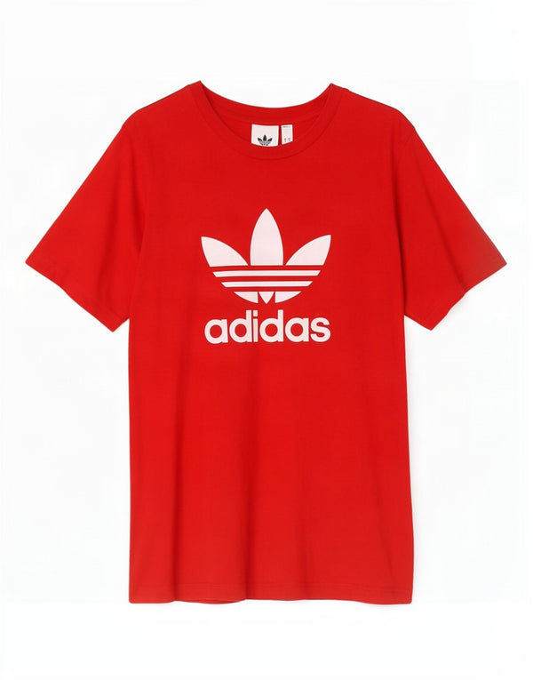 Adidas Мужская футболка с рисунком Большой красный хлопок