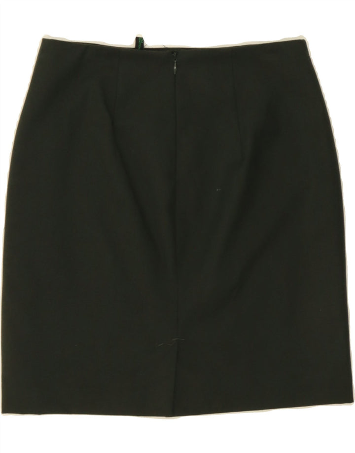 BENETTON Womens Pencil Skirt IT 38 XS W26  Green Polyester Vintage Benetton and Second-Hand Benetton from Messina Hembry 