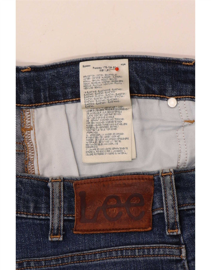 Мужские прямые джинсы Lee Brooklyn W36 L32, синий хлопок