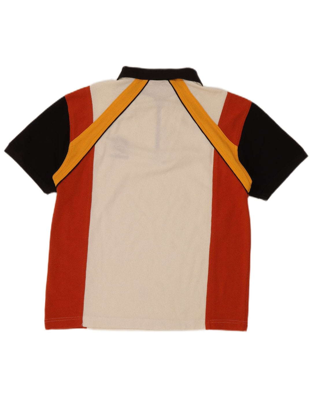 Мужская рубашка-поло LOTTO UK 36/38, маленькая белая, полиэстер с цветными блоками