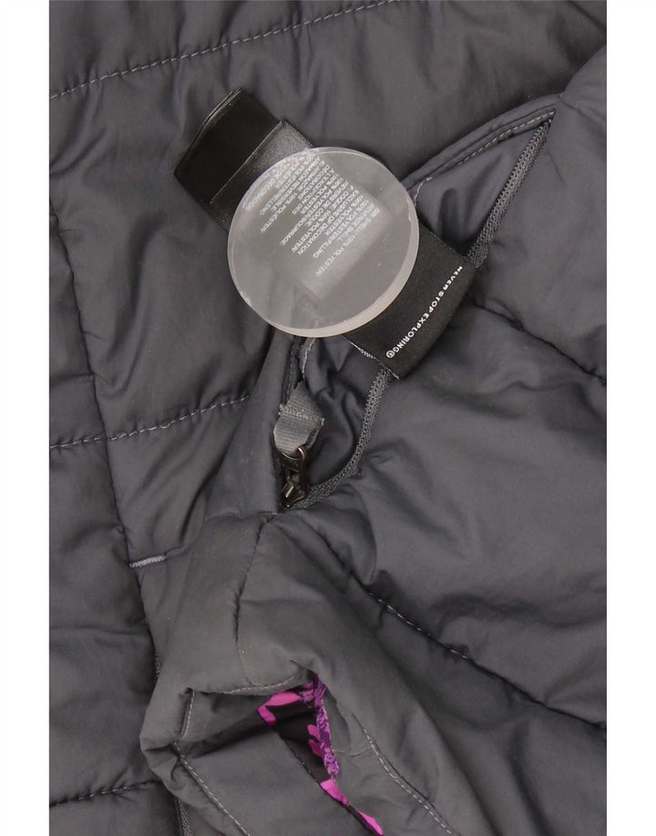 Двусторонняя куртка с капюшоном для девочек The North Face, 9–10 лет, средний черный цвет
