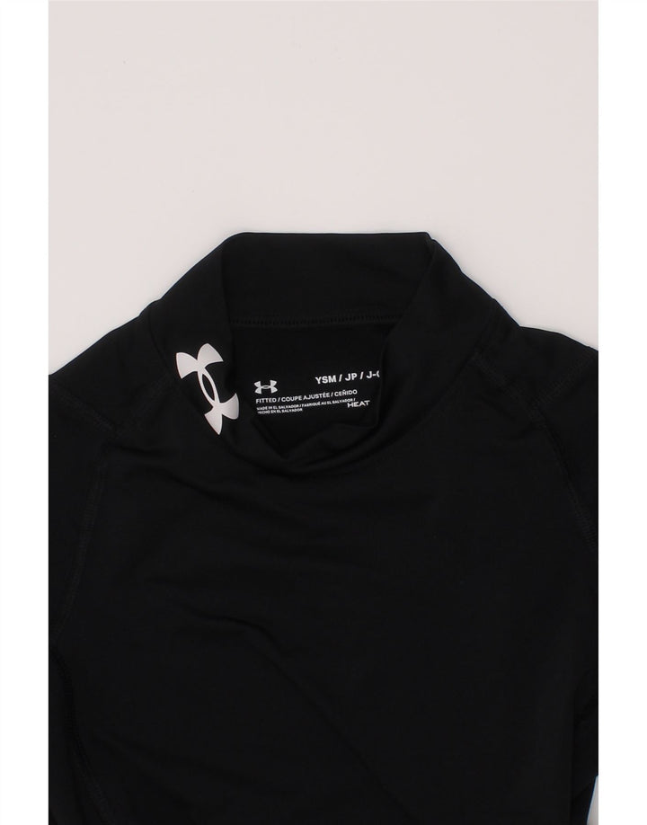 Футболка Under Armour Heat Gear для мальчиков с длинными рукавами, 6–7 лет, маленький размер, черный