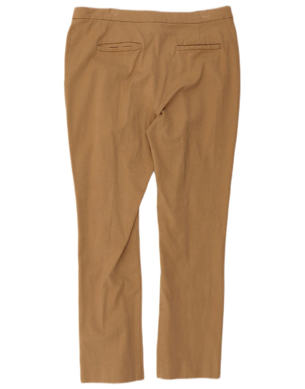 Женские узкие повседневные брюки John Lewis UK 12 Medium W30 Бежевый вискоза