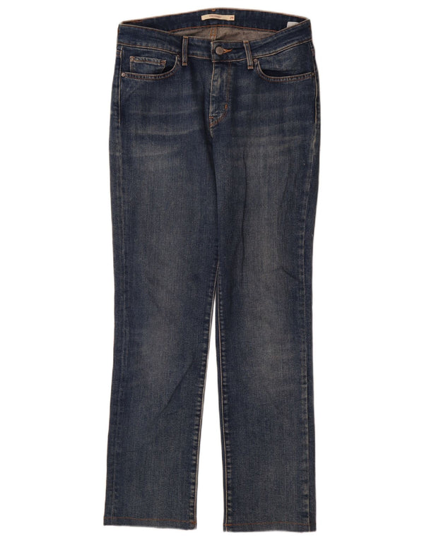 Женские прямые джинсы Levi's 714 W29 L30 синие, хлопок