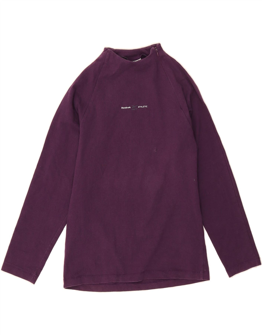 REEBOK Womens Top Long Sleeve UK 10 Small Maroon Cotton Vintage Reebok and Second-Hand Reebok from Messina Hembry 