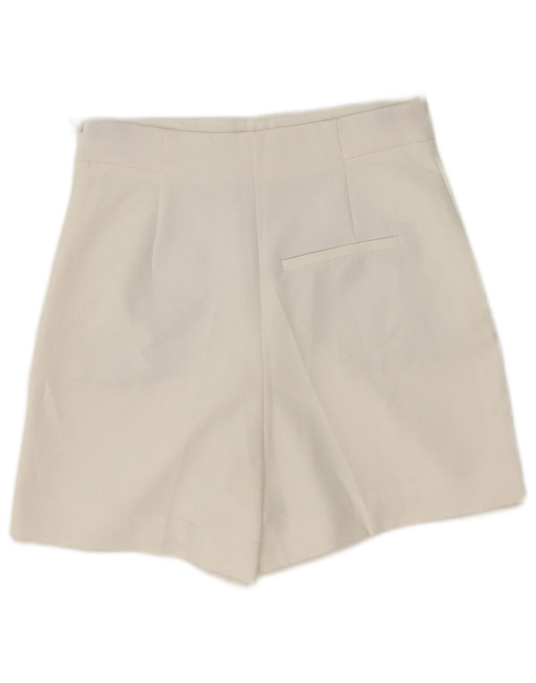 Женские шорты чинос с высокой талией Zara XS W24, белые