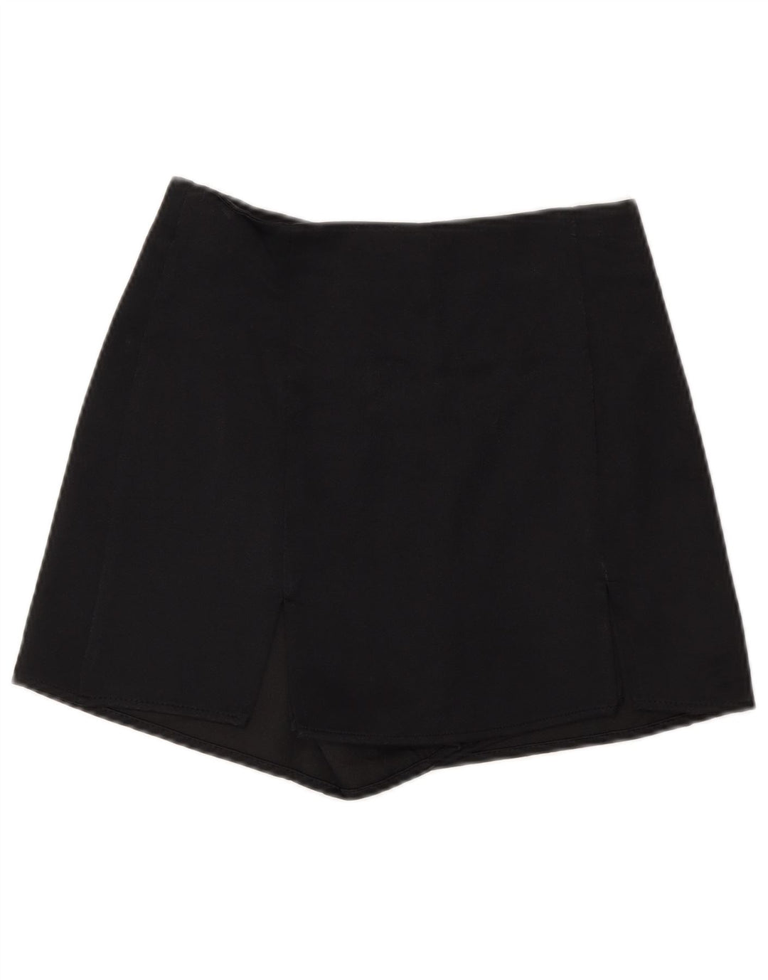 Женская юбка с запахом ZARA XS W24, черная вискоза