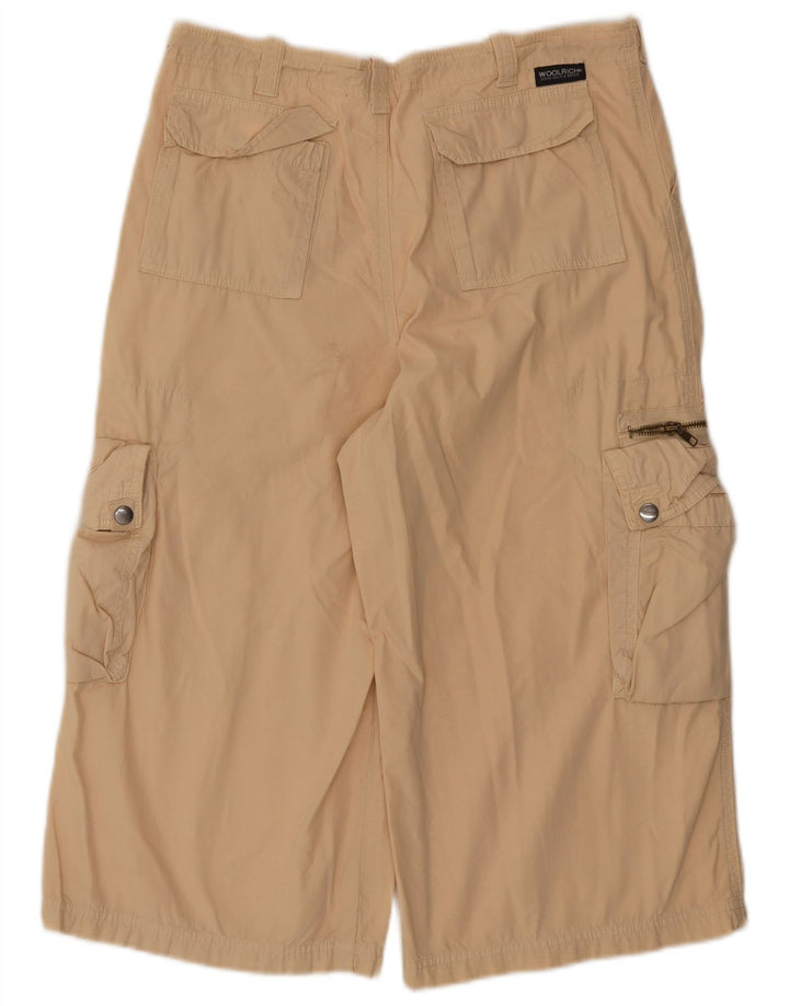 Женские шорты-бермуды-карго Woolrich, размер 2XL, W36, бежевый хлопок