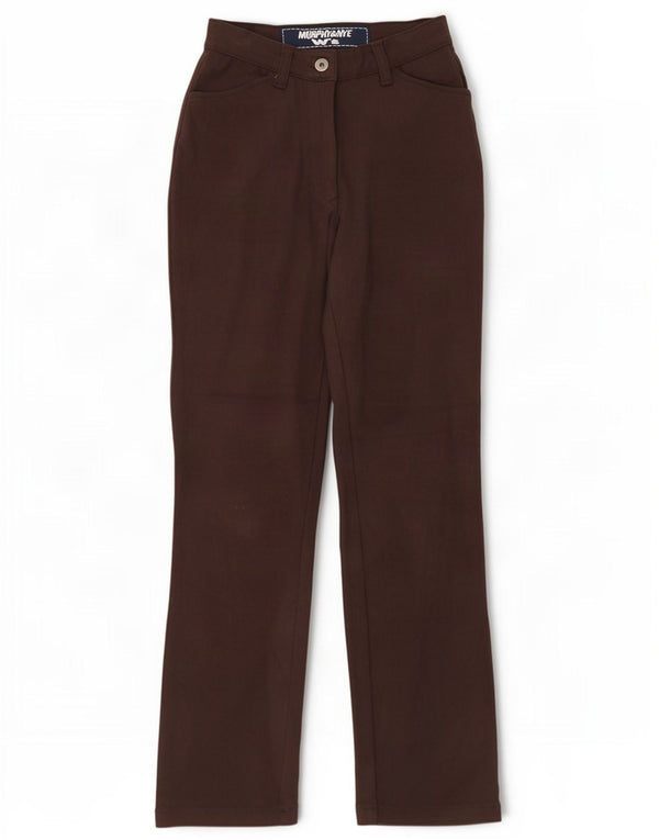 Женские прямые повседневные брюки Murphy & Nye W27 L28, коричневые, хлопковые