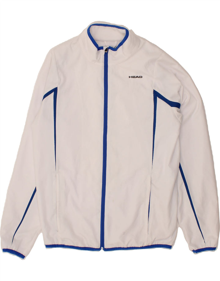 HEAD Mens Tracksuit Top Jacket Small White Polyester Vintage HEAD and Second-Hand HEAD from Messina Hembry 