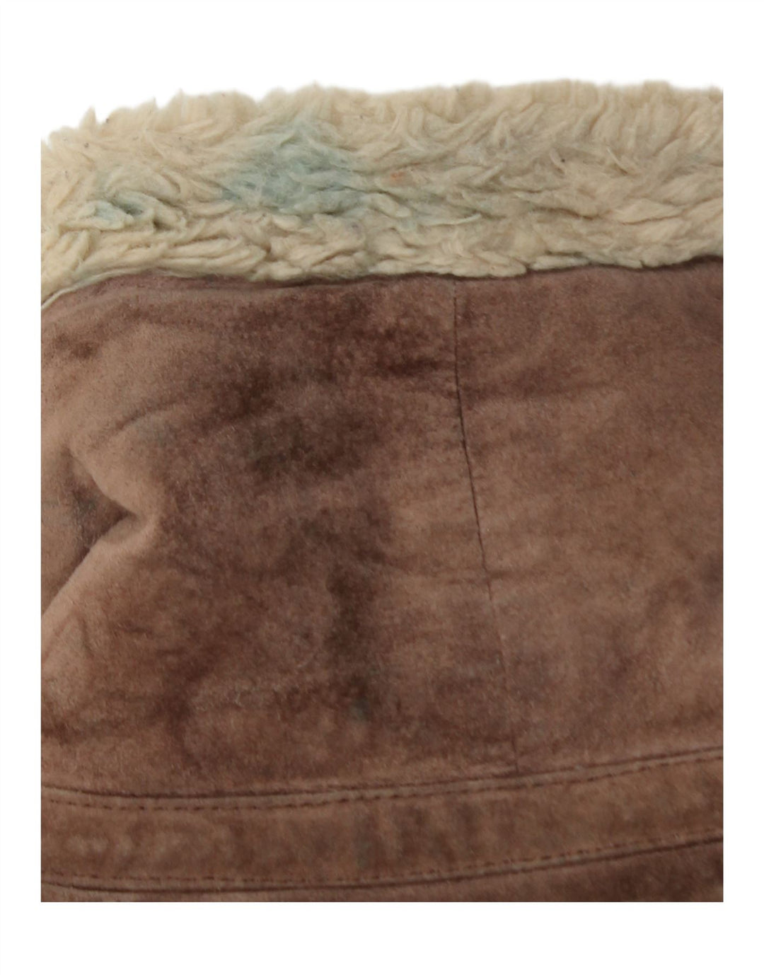 Женская замшевая куртка из шерпа Oakwood UK 12, кожа среднего коричневого цвета