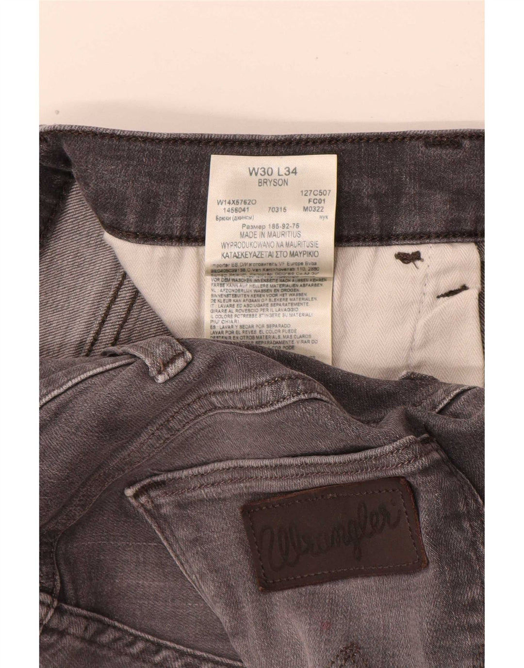 Женские узкие джинсы Wrangler W30 L31, серый хлопок