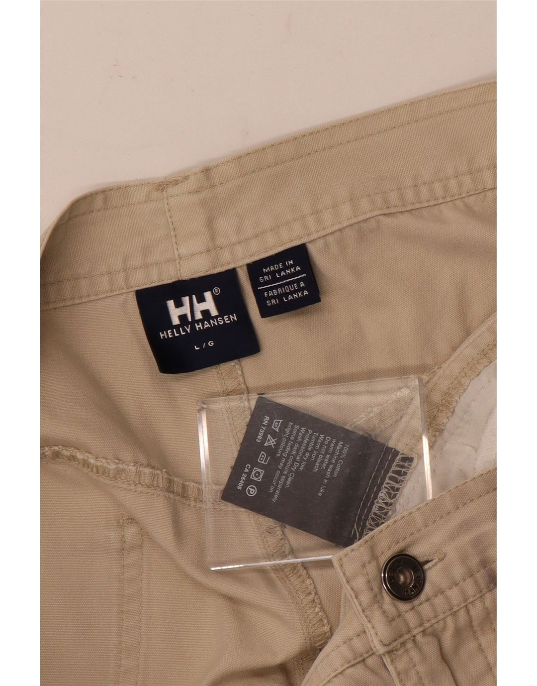 Мужские шорты-бермуды Helly Hansen, большие W34, бежевые, хлопок
