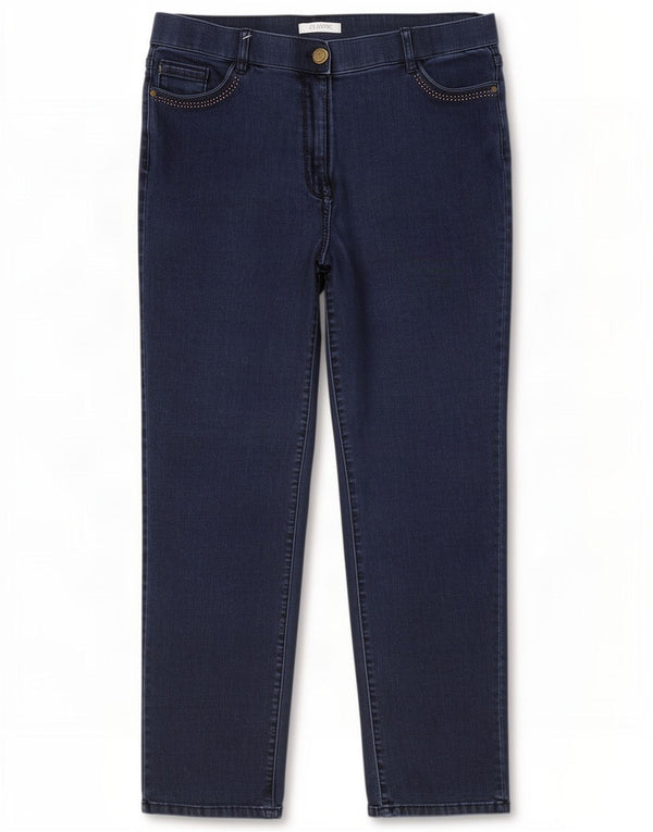 Женские прямые джинсы Marks & Spencer UK 16, большие W34 L29, темно-синие