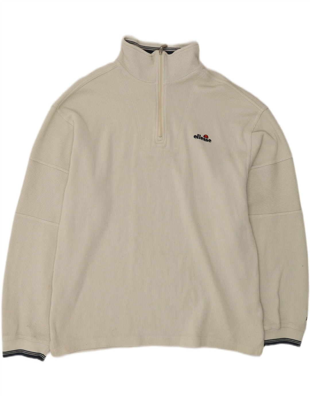 ELLESSE Мужской свитшот с воротником на молнии, джемпер XL, серый хлопок