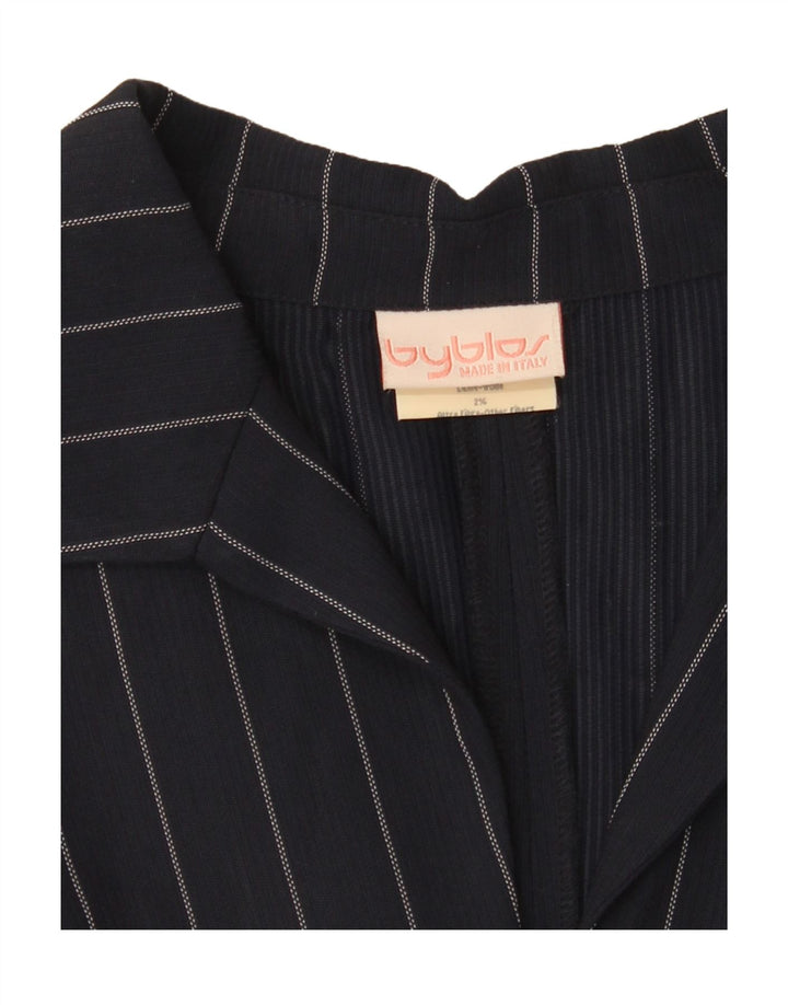 BYBLOS Женский комбинезон UK 10, маленький, темно-синий в полоску, вискоза