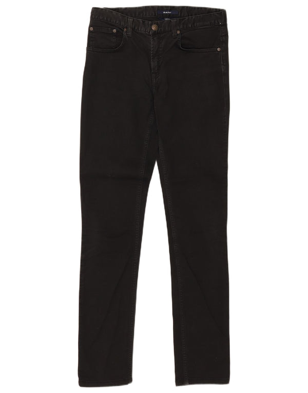 Женские узкие джинсы Gant Jackie стандартного кроя W28 L31, черные хлопковые