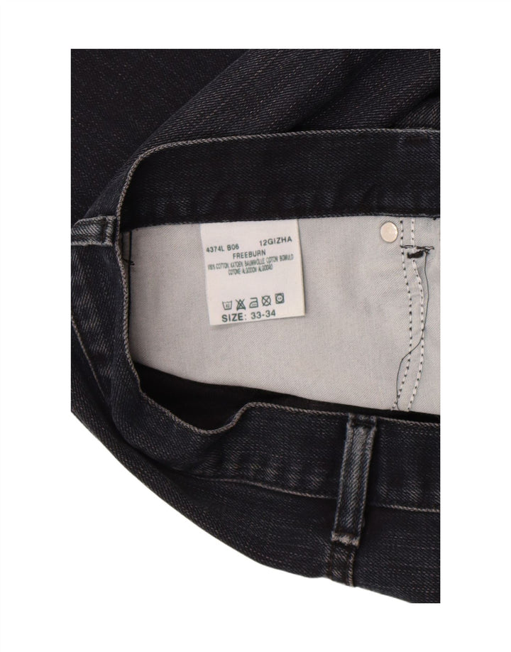 Мужские прямые джинсы Lee Freeburn W33 L34, черный хлопок