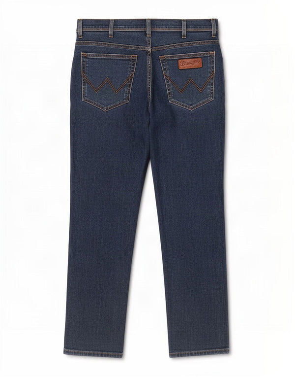 Мужские прямые джинсы Wrangler Texas Stretch W36 L26, синий хлопок