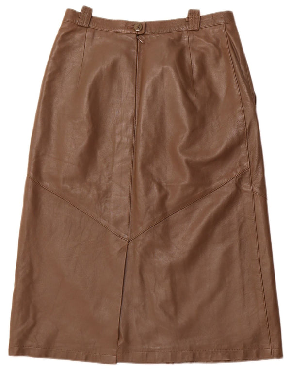 BARDEHLE Женская кожаная юбка EU 40 Medium W28 Коричневая