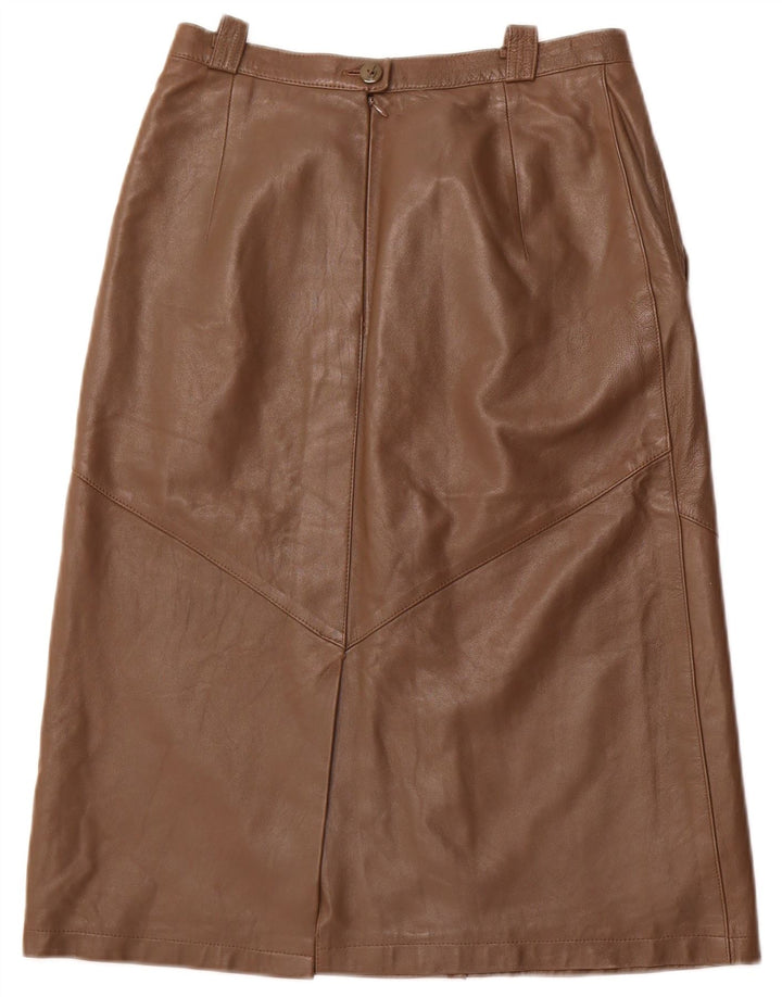 BARDEHLE Женская кожаная юбка EU 40 Medium W28 Коричневая