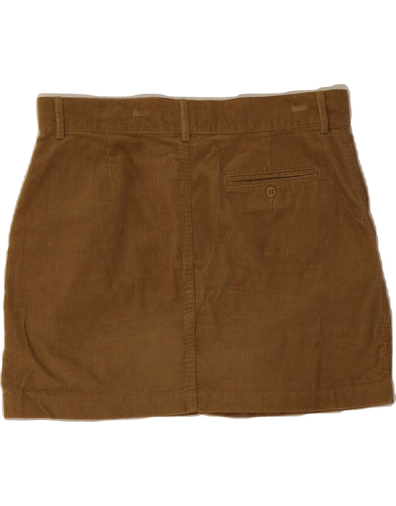 RALPH LAUREN Womens Mini Corduroy Skirt US 8 Medium W34 Khaki Cotton Vintage Ralph Lauren and Second-Hand Ralph Lauren from Messina Hembry 