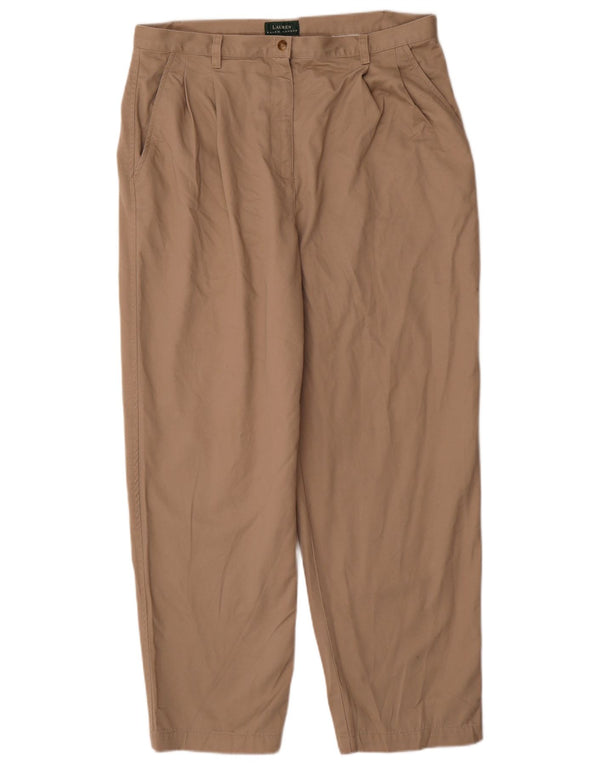 Женские брюки чинос с завышенной талией Ralph Lauren, США 16, XL, W34, L29, бежевые