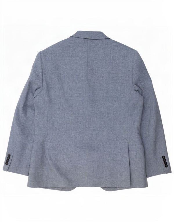 Мужской пиджак на двух пуговицах Marks & Spencer UK 42 XL, синяя шерсть